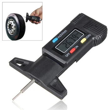 0-25 мм Цифров сензор Дълбочина дърворезба на автомобилни гуми, цветен индикатор, Автоматично Инструмент за диагностика на колелата, м, ръчни Аксесоари за гуми