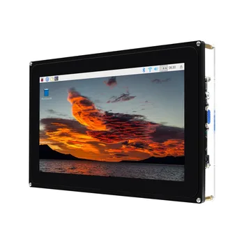 10.1-инчов капацитивен сензорен LCD дисплей (F) с корпус, 1024× 600, HDMI, поддръжка на различните системи и устройства