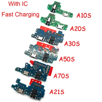 10 бр. за Samsung Galaxy A10S A20S A30S A50S A70S A21S USB докинг станция за зареждане конектор Flex