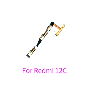 10 бр. за Xiaomi Redmi 12C с страничния бутон за включване, изключване на звука и гъвкав кабел
