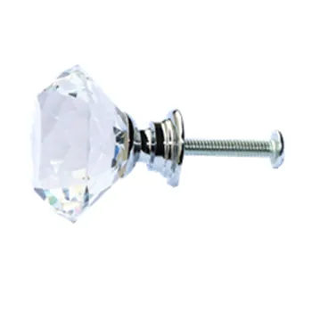 10 бр./компл. 30 мм, дизайн с форма на диамант, Химикалки от кристал стъкло, плъзгащо се чекмедже на гардероба, дръжки на Вратите на кухненския шкаф, Аксесоари