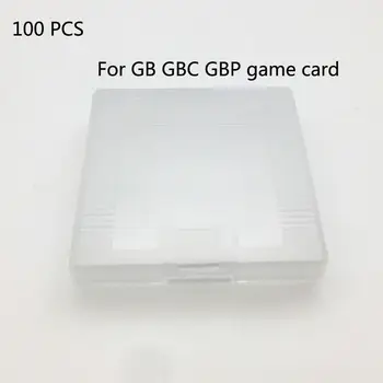 100 бр Прозрачна бяла игри касета Кутия за GameBoy Color GameBoy DMG GBP
