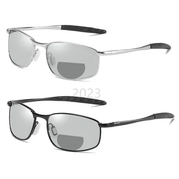 2 елемента са Преходни Фотохромичните бифокални Очила За четене Мъжки Спортни очила за далекогледство Женски Квадратни Дальнозоркие слънчеви очила FML