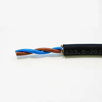 2-жилен 5 метра Екраниран кабел с Усукана двойка 20 22 18 17 16 24awg от PVC с чиста медна сърцевина на Кабела мека Управление сигнал връзка