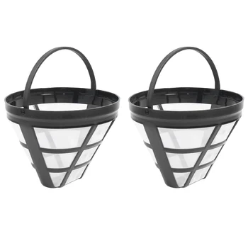 2 опаковки № 4, филтър за многократна употреба-кошница за кафе Ninja Филтри, подходящи за повечето кафе машини с капкова кошница за 8-12 чаши