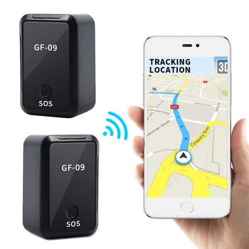 2023 ново магнитно GPS-трекерное устройство GF09 GSM Мини-локатор за проследяване в реално време GPS-монитор за дистанционно управление на автомобил мотоциклет