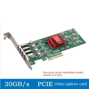 20G PCIe 4x-4 USB 3.0 ДОПЪЛНИТЕЛНА карта Визия Хищник PCI Express Странично Карта