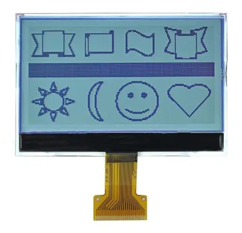 3,0 инча 24PIN КПГ 19296 LCD екран ST75256 Контролер с бяла подсветка SPI/I2C/паралелен интерфейс