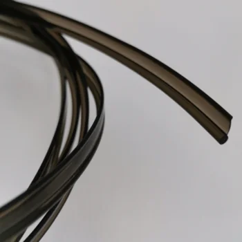 3.0 мм черен със странично заревом фибростъкло P-образна форма, светлинен влакна за украса на колата