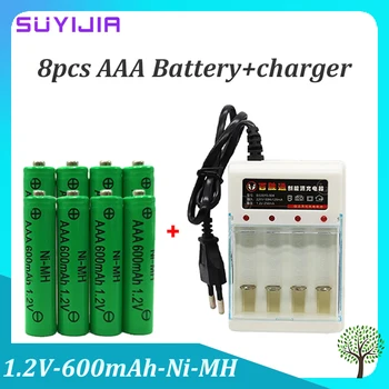 4-20 броя AAA Батерия 1,2 На Акумулаторна 600 ма батерия, Ааа 1,2 В Ni-MH Акумулаторна Батерия за Играчки MP3, дистанционно управление на Компютъра Дълъг срок на експлоатация