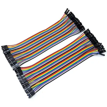 40pin конектор за свързване на кабел dupont с дължина 200 мм, с цветно тел dupont в събирането на