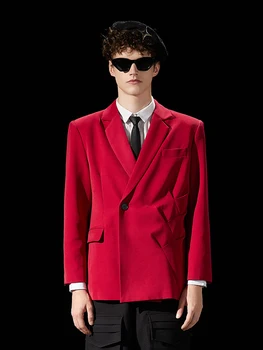 A2233 Модерен мъжки палта и якета 2023 за подиум, луксозен европейски дизайн, мъжки дрехи, за партита