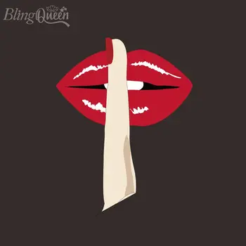 BlingQueen 12 бр./лот, устните на Свети Валентин, секси ленти за любов, стикери за пренасяне с помощта на ютия, апликация за термопрессов