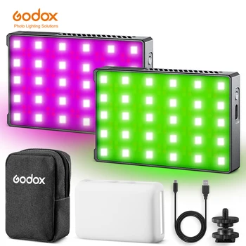 Godox C5R 5 W 2500-8500K Knowledge RGB Творчески Лампа Преносим Мини Джобен RGB Видеоосвещение за DSLR Камери Light Vlogging на Живо