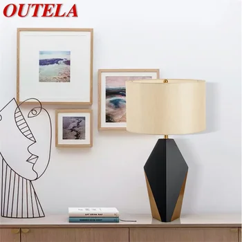 Led Лампи OUTELA за модерни спални, настолни лампи, домашен декоративна лампа с димер E27, настолна лампа с боя, фоайе, дневна, офис