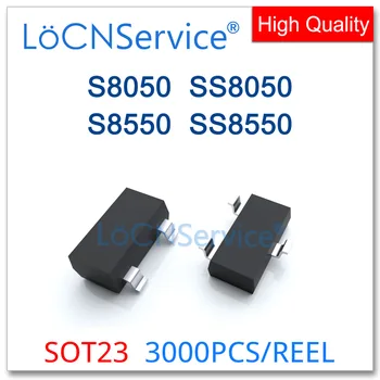 LoCNService 3000 Бр. S8050 SS8050 S8550 SS8550 SOT23 NPN J3Y Y1 2TY Y2 500mA 0.5 A 700mA 0.7 A 1.5 A 40 В Китайски висок клас