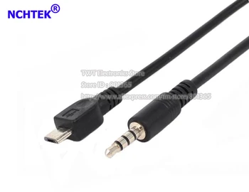 NCHTEK Директен корона 4 полюс 3,5 мм Plug за Micro USB 2.0 Съединители Аудио Кабел За Зареждане на данни, около 40 см. /Безплатна доставка/4 бр.