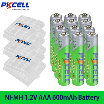 PKCELL 4/20pcs 600 ма AAA Батерия NIMH 1.2 3A С Нисък Саморазряд Акумулаторни Батерии За Играчки с Дистанционно Управление с Бърза Доставка