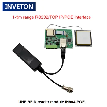 POE Малък UHF RFID считывающий модул TCP/IP с демонстрация на SDK RS232/Wiegand 26/34 за управление на активи