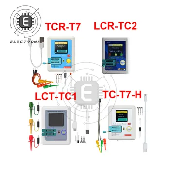 TC-T7-H TCR-T7 LCR-TC1/TC2 вход за транзистор Тестер Мултицет Цветен Дисплей За Диодного Триода MOS/PNP/NPN Резистор, Кондензатор