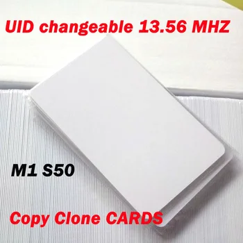 UID Замяна IC карта Smart RFID карта, за да MF S50 1K libnfc RFID 13,56 Mhz ISO14443A Блок на карти, 0 Сектор с възможност за запис (50/100 бр.)