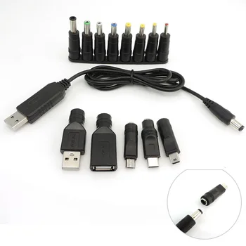 USB 5V към DC 5V 9V 12V Micro USB Mini 5pin Type C женската Линия Включете се увеличи мощността Нагоре Модул Конвертор Кабел-адаптер p1