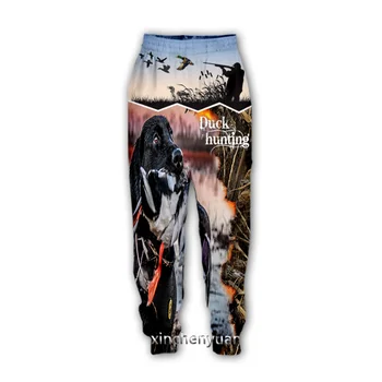 xinchenyuan 3D Нов Мъжки/женски принт Хънтър Art-Ежедневни Панталони, Спортни Панталони, прави Панталони, Спортни Панталони за джогинг, Панталони K117