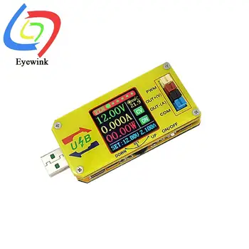 XY-UDTA NC USB захранване с увеличаване и намаляване на напрежение 5v, 12v, волтметър, амперметър, кулонометр, генератор PWM