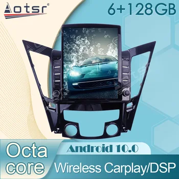Авто Мултимедиен плеър с Android 10.0 GPS Navi стерео за Hyundai Sonata 2009-2014, автомобилното радио, безжична главното устройство Carplay, без 2Din