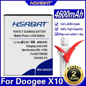 Батерия HSABAT 4600mAh BAT17603360 за батериите Doogee X10