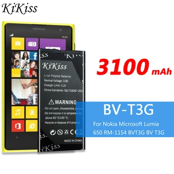 Батерия с голям капацитет за мобилен телефон на Microsoft Nokia Lumia 650 RM-1154 BV T3G Капацитет 3100mAh BV-T3G