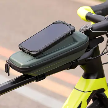 Велосипедна чанта с твърд корпус, мултифункционален държач за телефон ЕВА, горната тръба, велосипедна чанта, аксесоари за колоездене