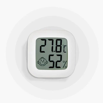 Вътрешен Влагомер, Термометър, Сензор за влажност на въздуха, Монитор с датчик за температура -10℃-70℃ (14℉-158℉) и влажност на въздуха 10% RH-99% RH