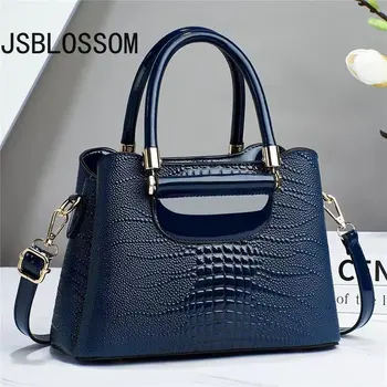 Горната част на чантата с висока текстура, лесен луксозен темперамент, женствена чанта с голям капацитет, чанта на едно рамо, диагонално чанта през рамо