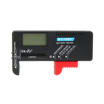 Дигитален тестер на капацитета на батерията, инструмента за диагностика на капацитета на детектор, проверка на напрежение за кнопочной батерии AAA AA C, D, 9V 1.5 V BT-168D