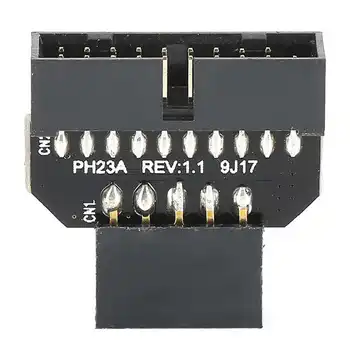 Дънна платка PH23A с 9-пинов конектор USB 2.0 към USB 3.0 19P Със сменен съединител-адаптер