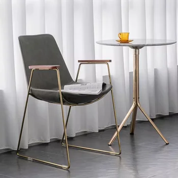 Единична скандинавски стол за хола, Офис хол, Спалня за възрастни, стол за дневна, Грим, Модерна Камера Poltrona Da Letto Home Decor