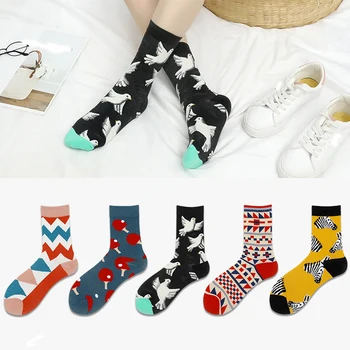 Есен и зима, европейската и американската средна тръба, гъвкави тънки чорапи в стил хип-хоп, модерен марка, японски чорапи