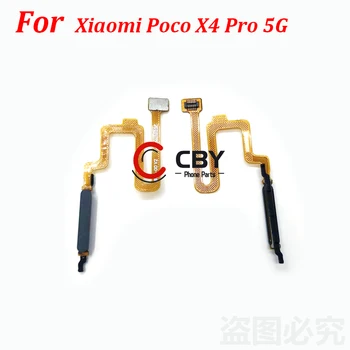 За Xiaomi Mi Poco Pro X4 бутон сензор за пръстови отпечатъци, захранване, гъвкав кабел, резервни части за ремонт на