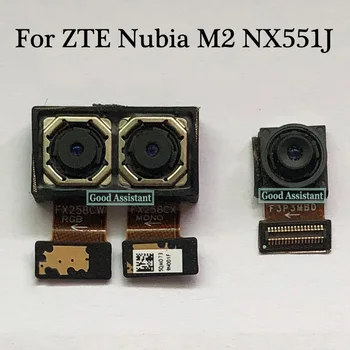 За ZTE Nubia M2 NX551J NX551 задната част на основната задната голяма камера, малка предна камера, гъвкав кабел, лента