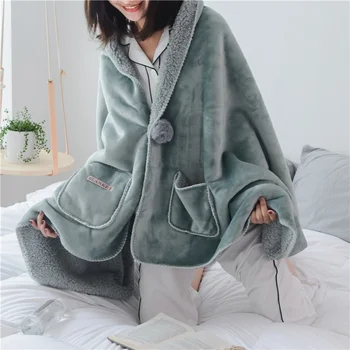 Зимни Топли наметала, одеяла, уютно одеало за диван, обикновена плюшени завивки