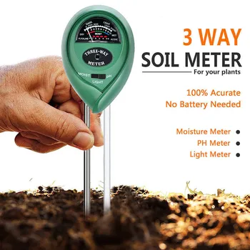 Измерване на влажност на почвата, Градинско растение Аналогов Влагомер на почвата Тестер за PH на водата инструмент за Измерване на Домакинството както за вътрешно, външно