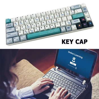 Индивидуална механична клавиатура Keycap 127 комбинации Детайли клавиатура от материал PBT Кутията за ключове на Компютърна периферия за игрови пособия
