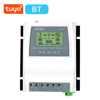 Интелигентен контролер захранване с двойна T-uya БТ 80A 16KW ATS Автоматичен Ключ за Превключване на Предавките за Системата на Слънчевия Вятър Off-G-rid
