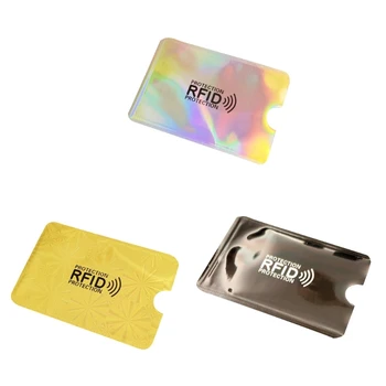 Калъф за Банкова Карта Против RFID Identity Theft Protector - Алуминиев Държач За лична карта, Органайзер за кредитни Карти 5/10/20 бр. за възрастни