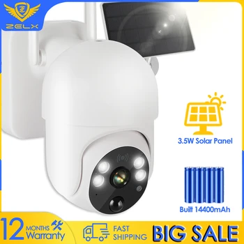Камера за видеонаблюдение 4G СИМ-карта, Слънчева Сигурност, Защита на дома, 1080P IP камера, за Откриване на Wi-Fi, двупосочна аудио
