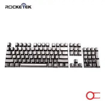 Капачки за комбинации механична клавиатура ROCKETEK 104 Key Double Shot Injection С покритие покритие с подсветка За Cherry MX, включително гребец клавиши