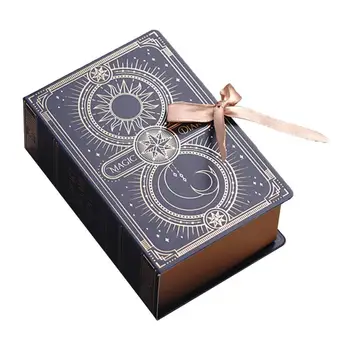 Картон висок клас преносими подарък кутия за бонбони във формата на книга, лесен за монтаж на Кутия за опаковане на бонбони, трайни аксесоари за партита