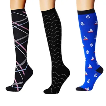 Компресия чорапи, подходящи за разширени вени, които правят болки в крака, голф, разходки, джогинг, компресия чорапи за мъже, чорапи за колоездене