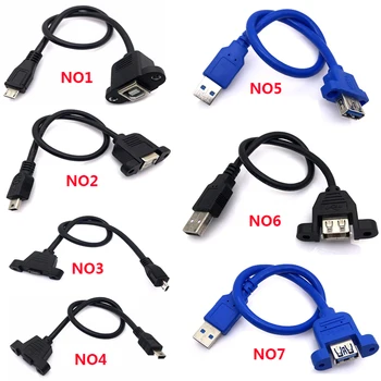 Конектор Mini Micro USB за свързване към конектора USB B, Изход за свързване на принтера към лентата, кабел-удължител USB2.0 3.0 Mini Micro usb